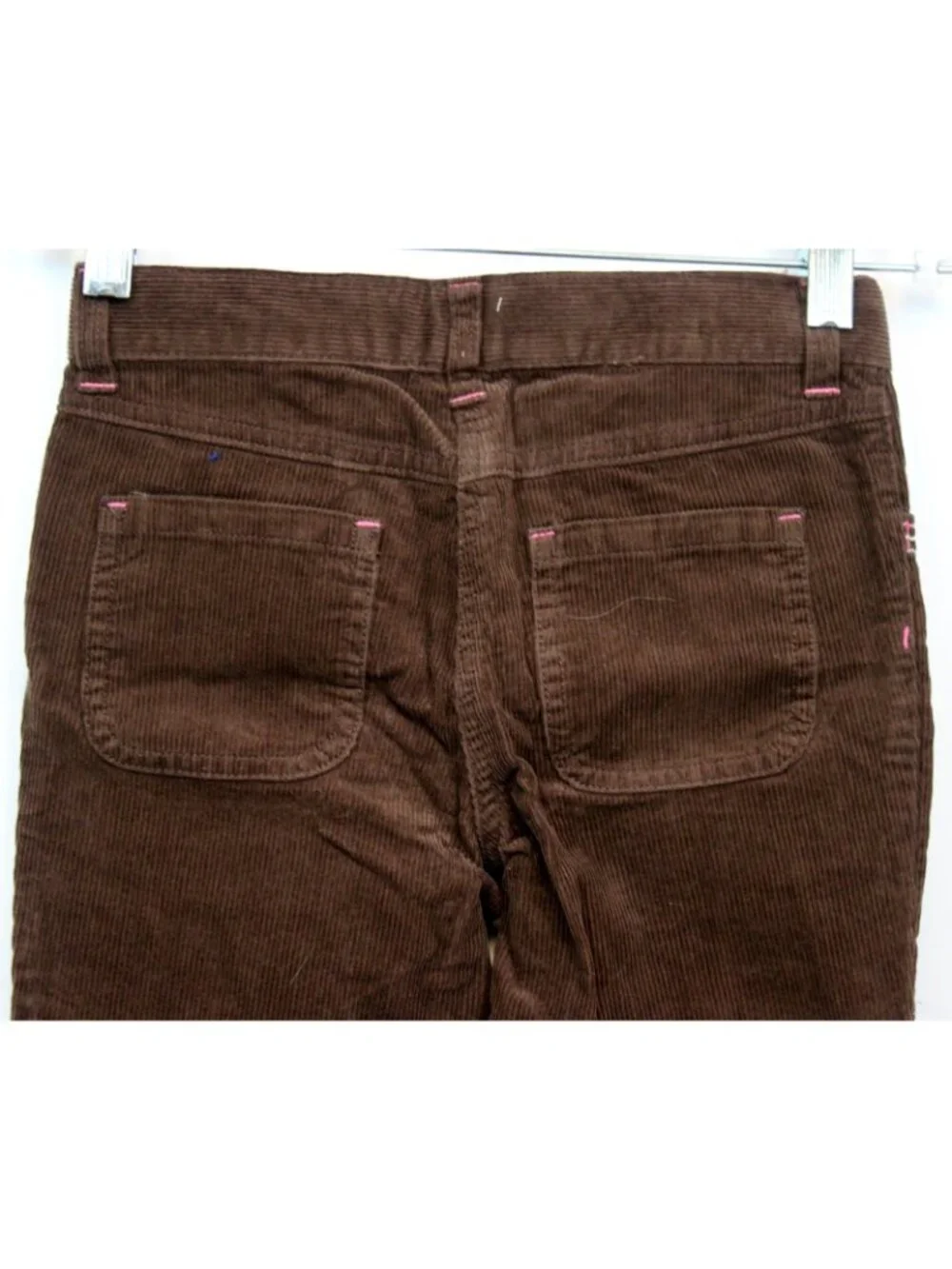 2009 Gymboree Winter Ballerina Jeans sz 6 Brown Corduroy Embroirdered Bows